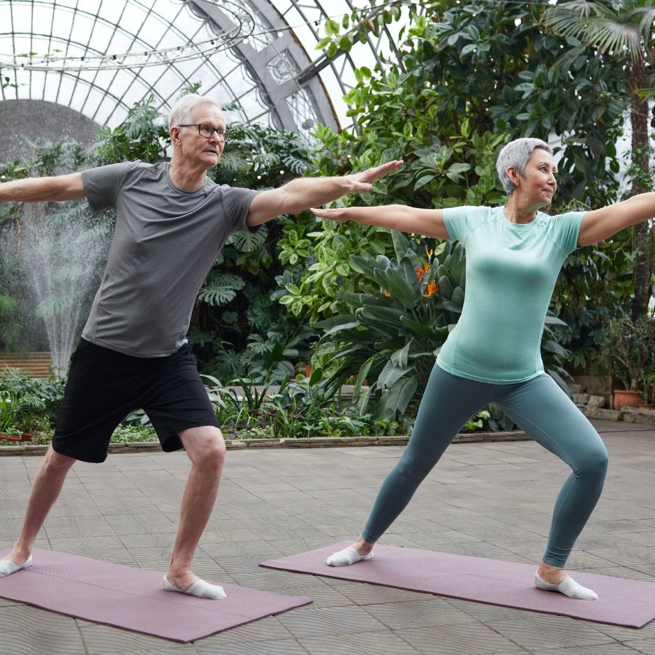 Yoga in Greenhouse